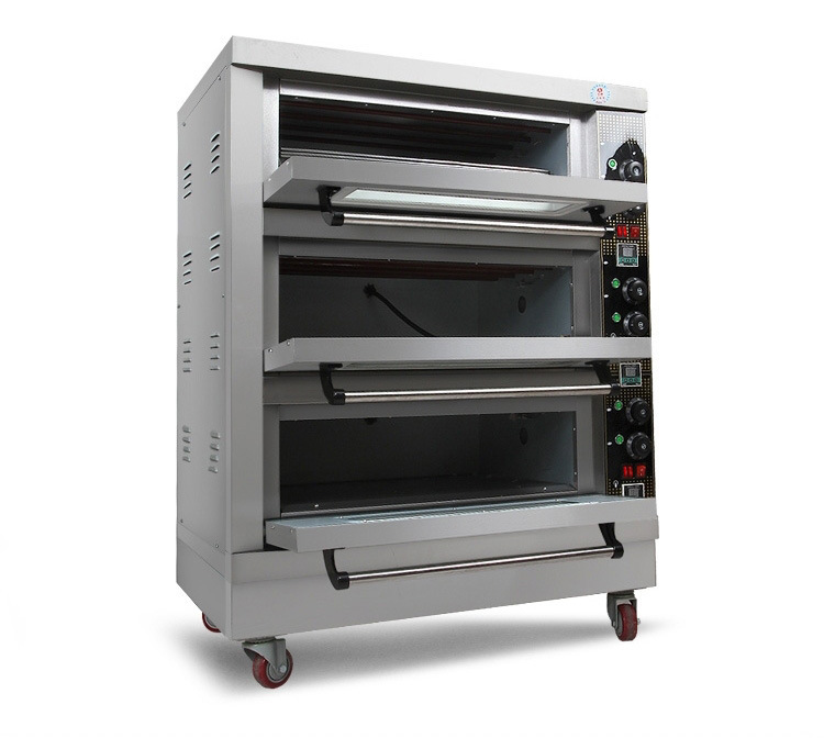 大型面包烤炉三层三盘电烤箱蛋糕面包披萨商用烤箱蛋挞烘炉电烘炉