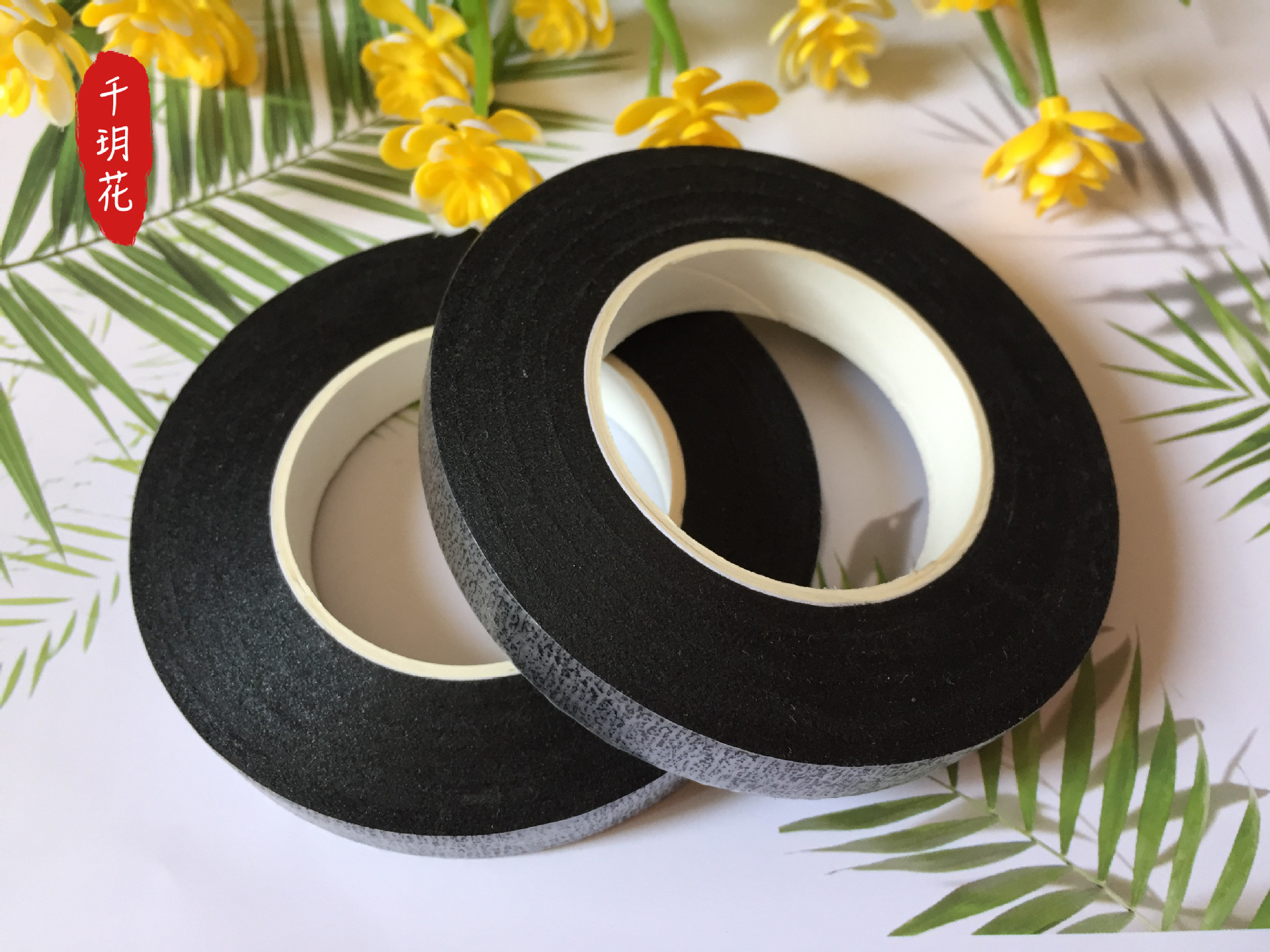 花艺胶带 彩色丝网花仿真花假花艺胶带绿胶布花艺绿胶带 粘性胶带