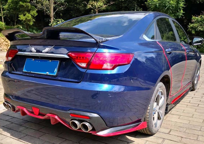 适用于2018-2019年吉利帝豪gl小包围前唇后唇侧裙 中网 尾翼 排气