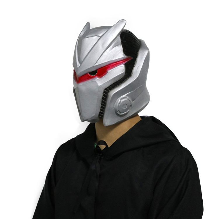 堡垒之夜银色盔甲头套奥米加面具万圣节派对舞会面具