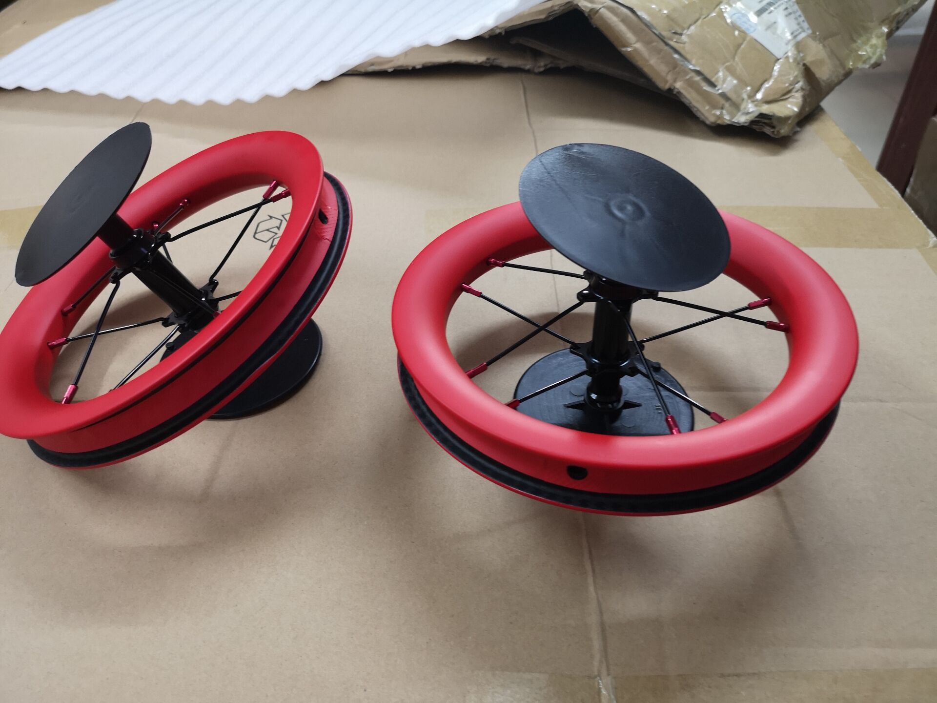 12寸轮组三刀滑步车轮组碳纤维轮组适合s/k平衡车轮组儿童滑步车