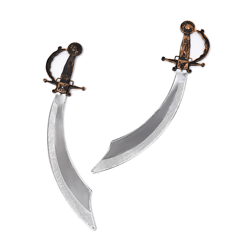 万圣节用品儿童玩具海盗弯刀武士刀加勒比海盗刀cosplay道具货源