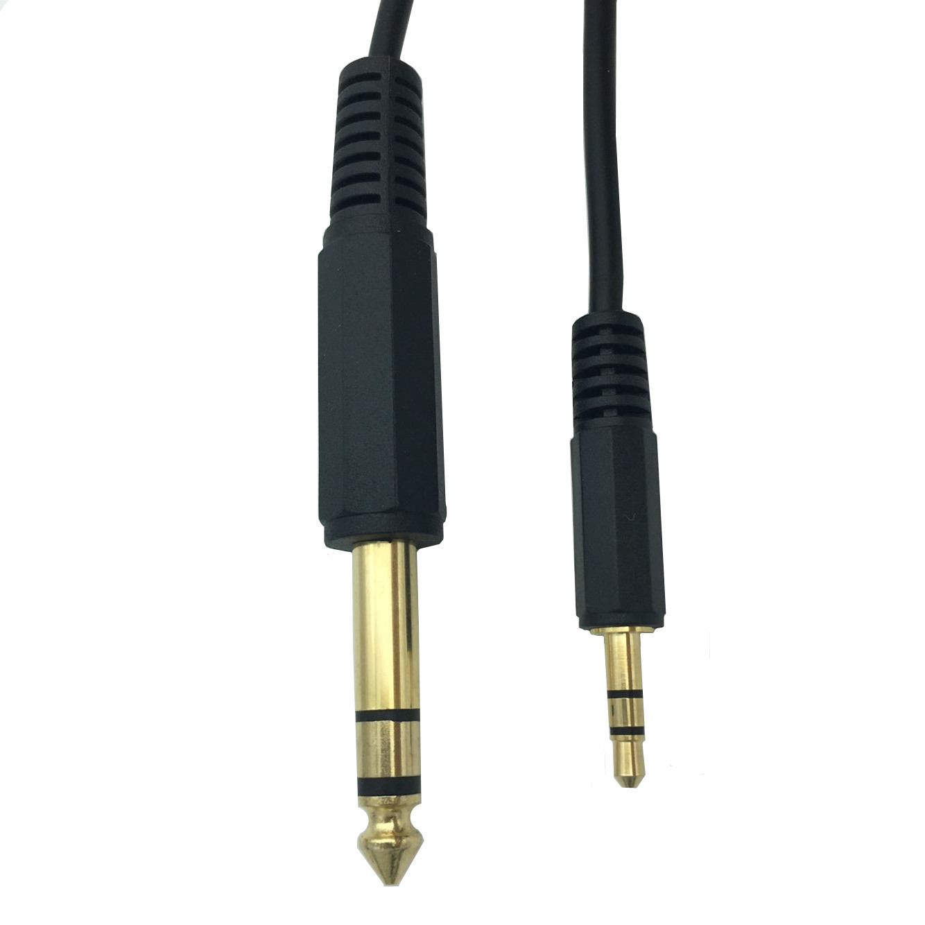 镀金6.5转3.5线大三芯转3.5mm音频线6.35 话筒线调音台线音响线