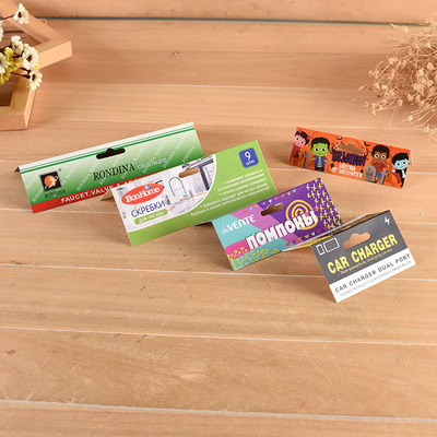 折叠产品包装吊卡 飞机孔加厚硬纸卡定做纸类标签服装吊牌定制