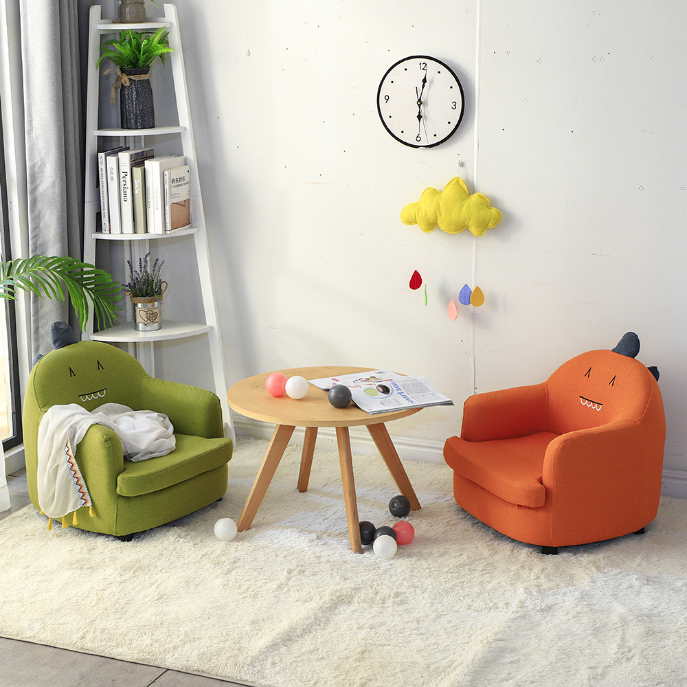 工厂批发儿童沙发椅 pu面料卡通动物坐凳多色玩具沙发凳子