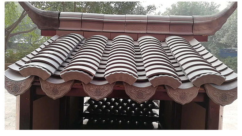 唐格仿古瓦 16×18大小头青瓦板瓦 古建四合院小青瓦厂家屋面瓦