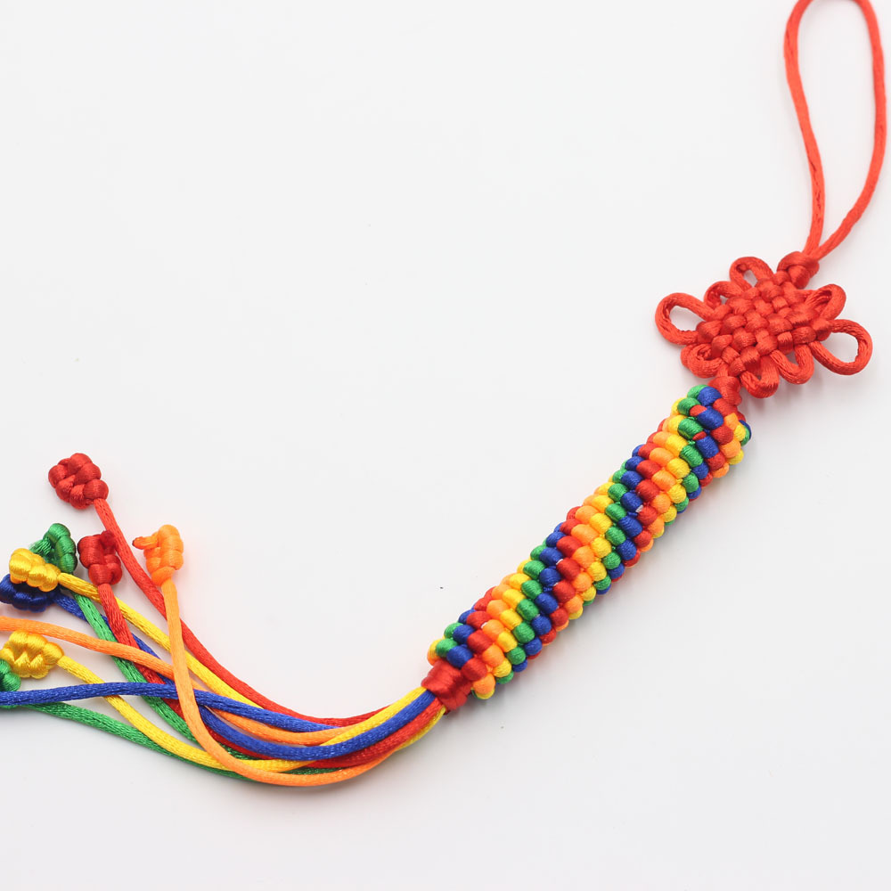 手工编制金刚结挂件 藏式转经结汽车挂件 结缘品五彩金刚结吉祥结