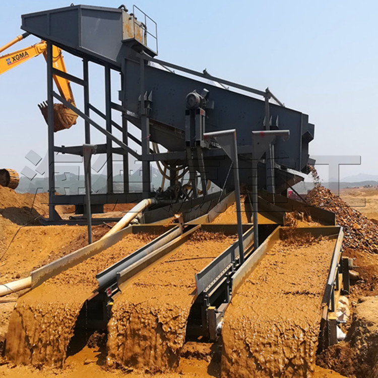 专业生产淘沙金设备 固定沙金开采设备 振动筛溜槽选沙金组厂家