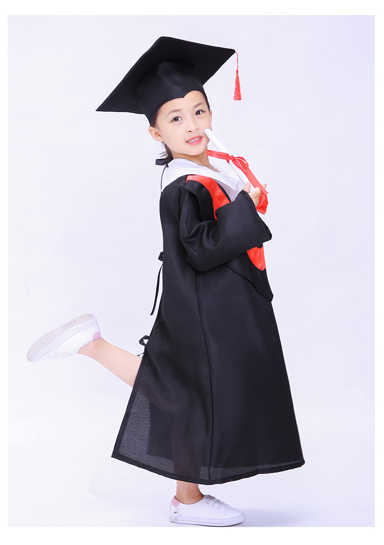 现货批发儿童毕业礼服幼儿园学士服中小童博士服毕业照班服表演服