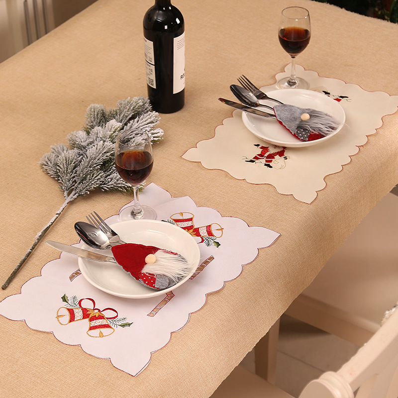 New Family Christmas Decorations Nordic Old Man Creative Style Knife and Fork Set Holiday Home Tableware Dress up in Stock