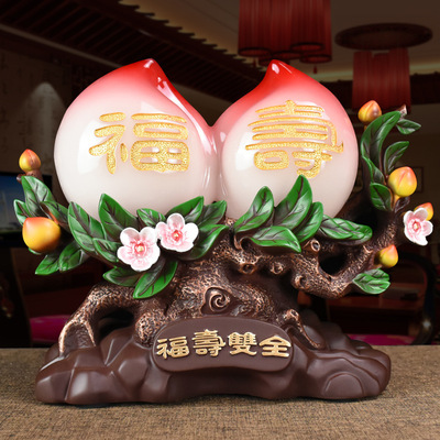老年人祝寿寿桃长辈60岁80岁摆件贺寿生日广东省客厅纯手工摆设装