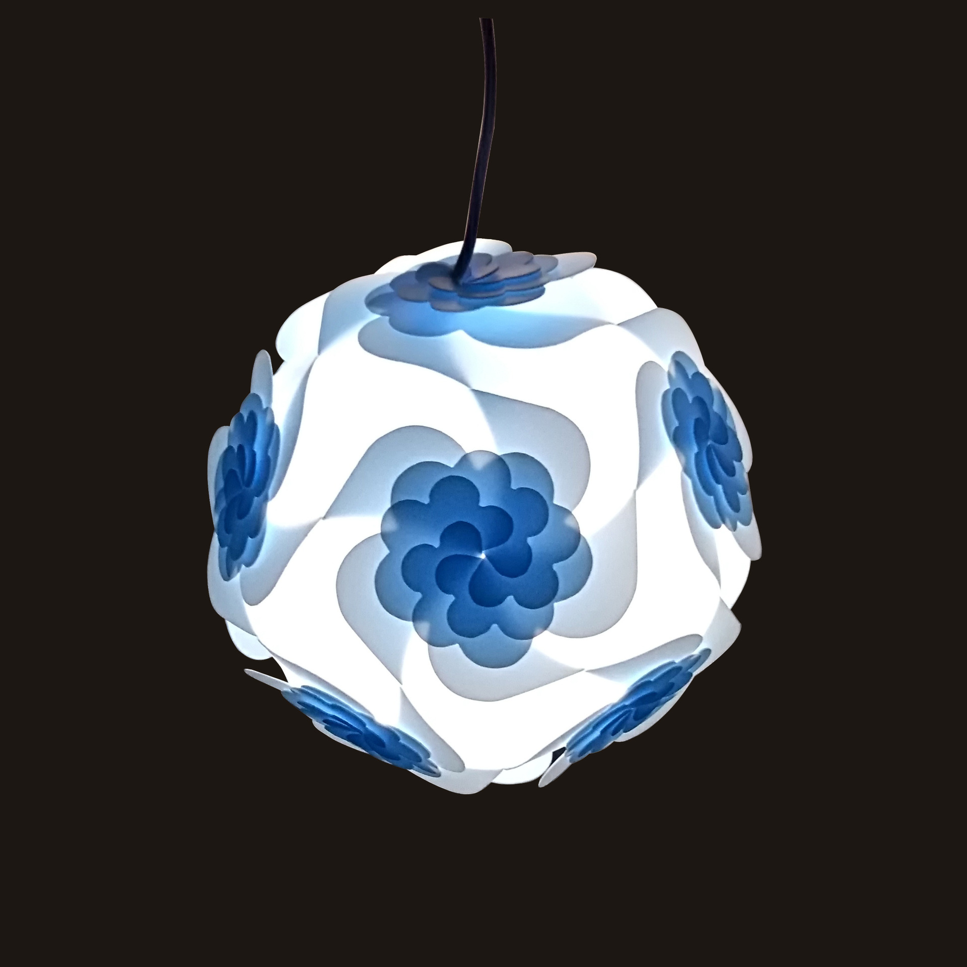 塑料纸小灯笼平放折叠大圆球挂树灯定制广告树上挂件连串厂家批发