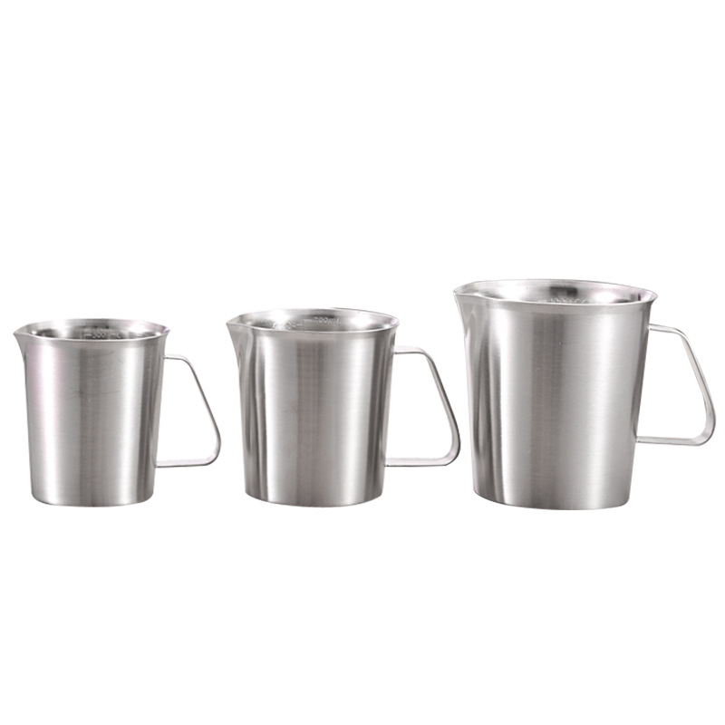 304不锈钢量杯 牛奶杯刻度杯家用大容量奶茶专用烘培量杯咖啡量杯