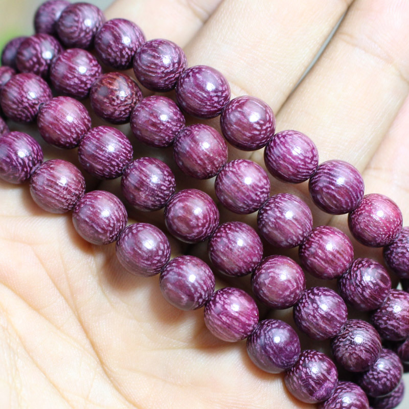紫罗兰108颗佛珠手链玫瑰紫檀手串紫芯苏木批发不上色
