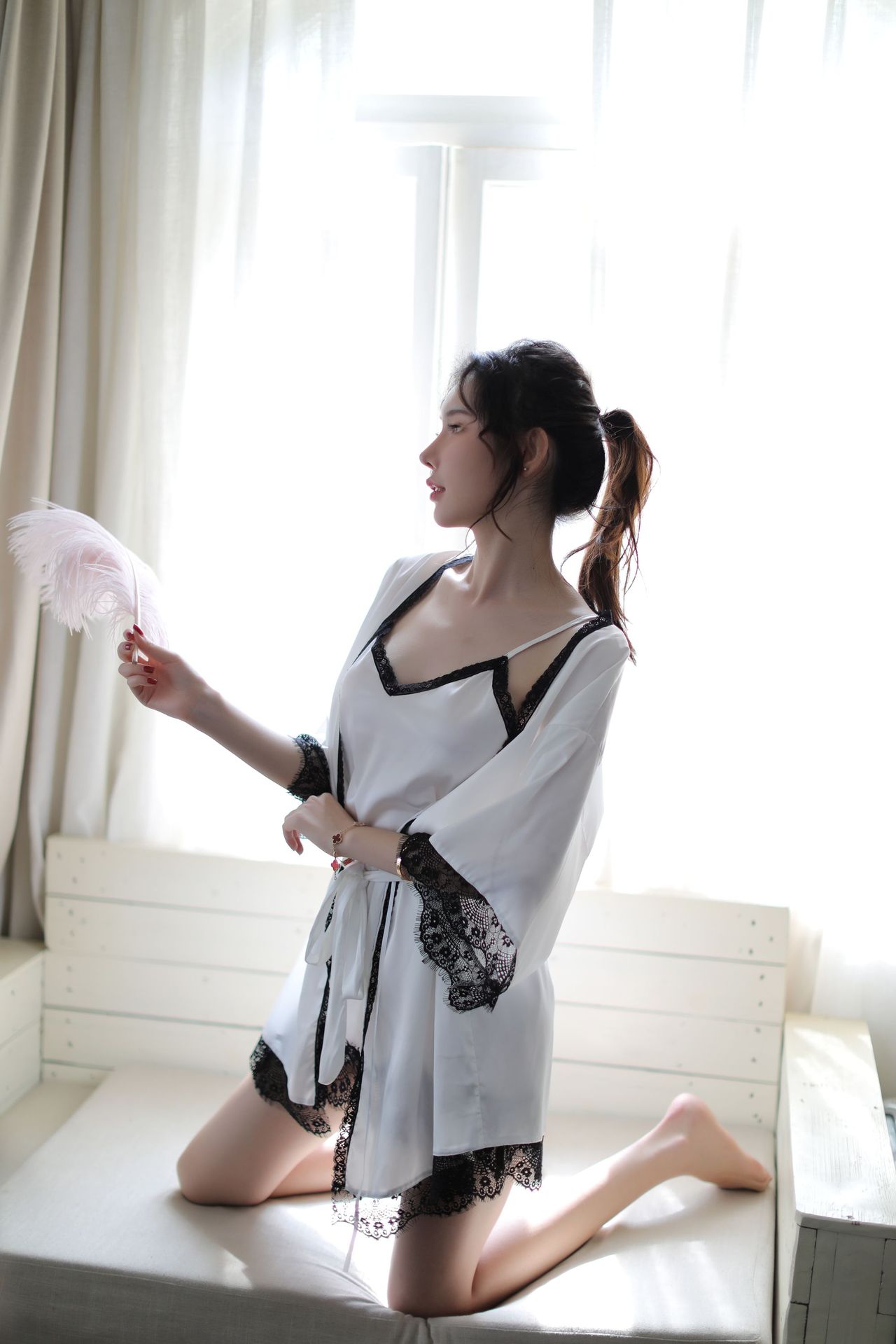 诗魅莎三件套性感睡衣欧美成人情趣内衣透视装女士吊带睡裙9071