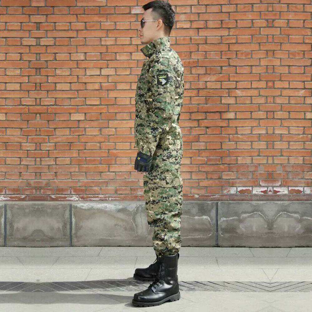 夏季初中大学生军训迷彩服学生新式军训服套装团体服宏达鹿工作服