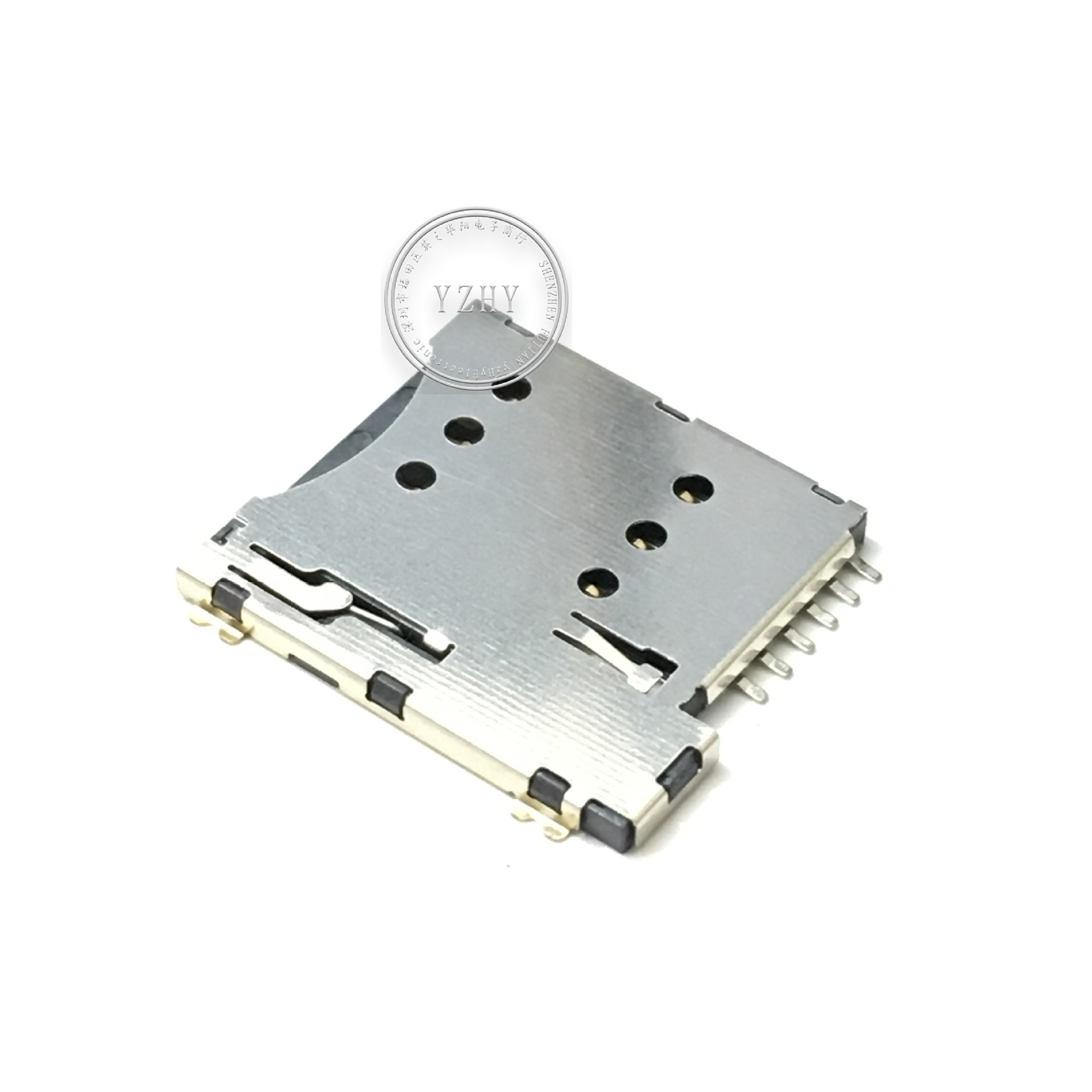 micro sim卡座 6p 自弹.