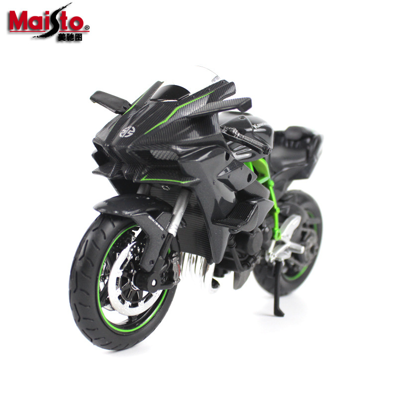 1比12美驰图川崎ninja h2r仿真摩托车模型 仿真车模型仿真车摆件