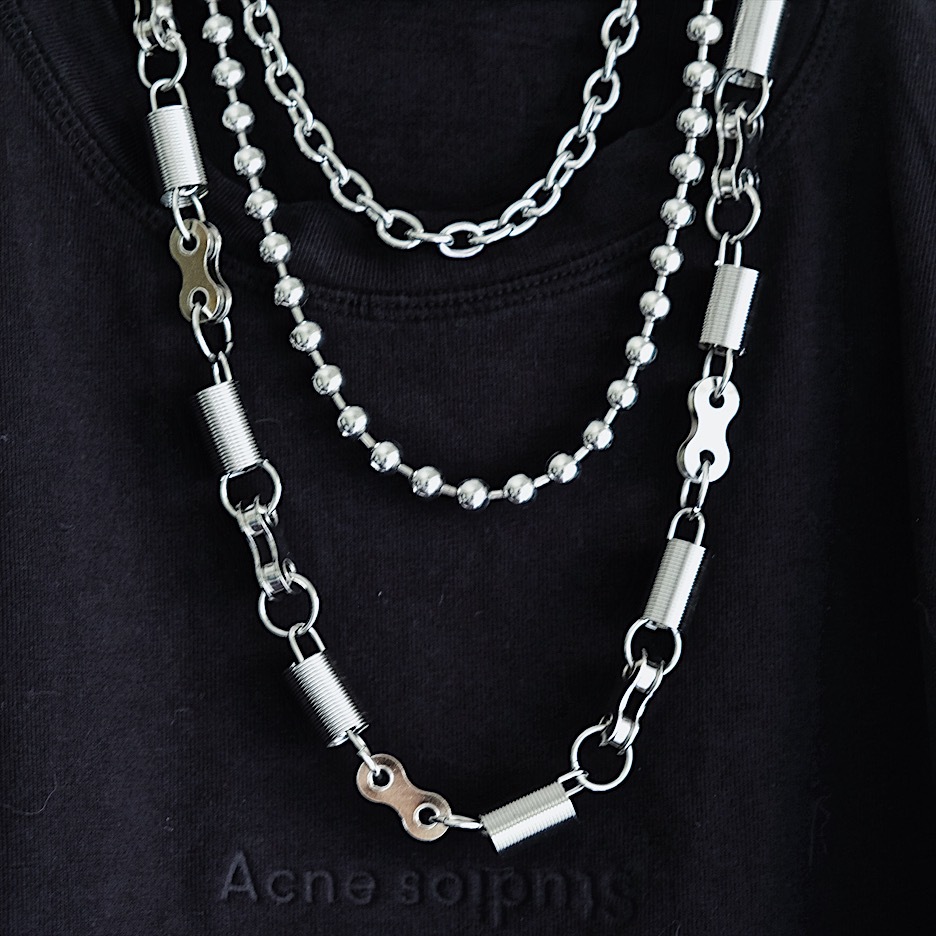 欧美朋克风时尚ins饰品男女潮流嘻哈金属牛仔裤链条简约装饰项链