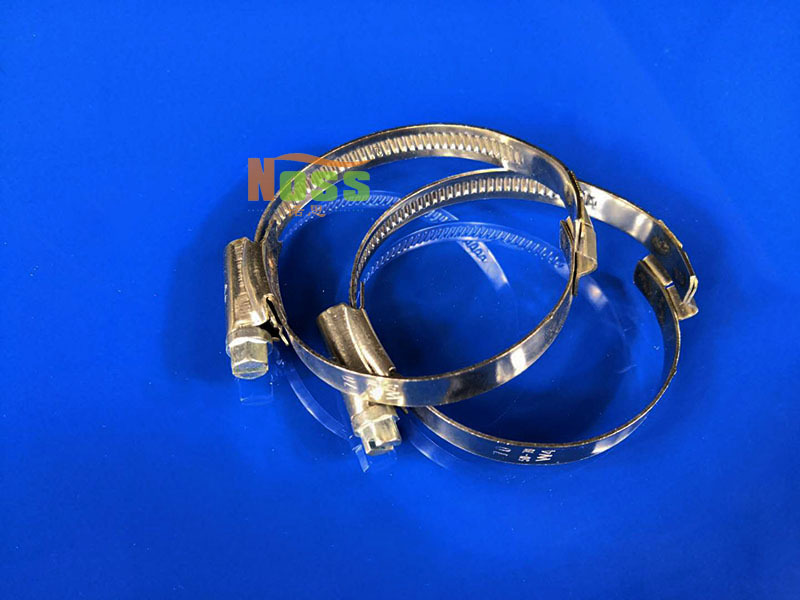 侧开304不锈钢桥式卡箍 波纹管喉箍 钢丝软管抱箍 伸缩风管错开式