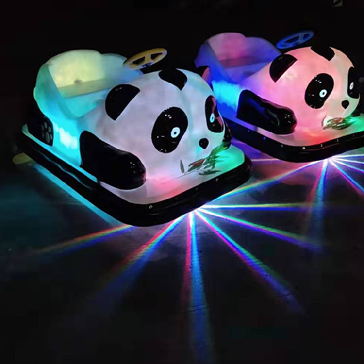 熊猫款儿童碰碰车广场公园游乐设施批发赚钱神器儿童电动碰碰车