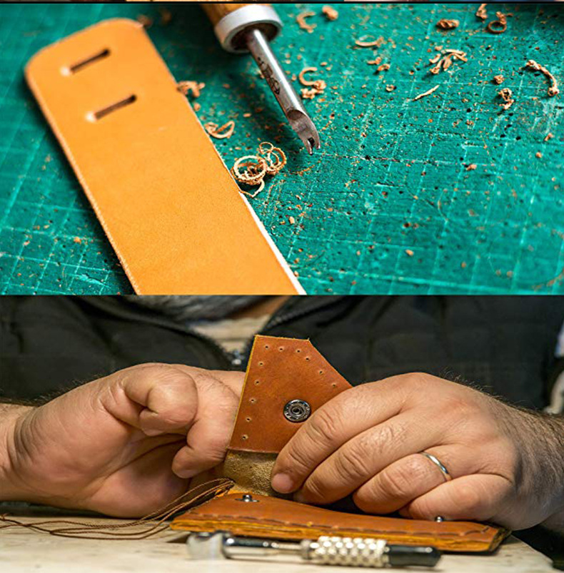 金雕皮革工具套装手工皮具手缝套装diy皮革手工艺套装47款194件套