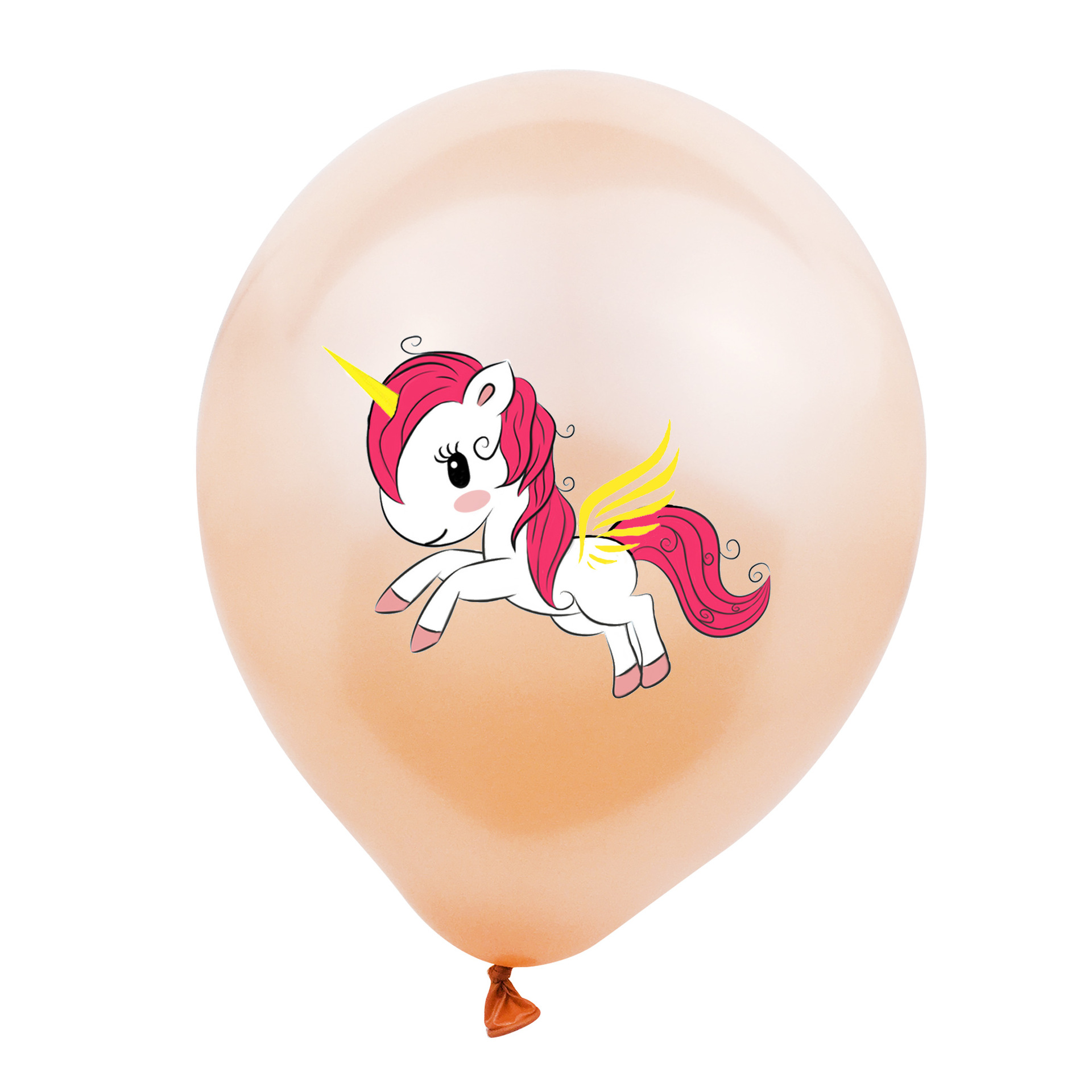 跨境独角兽印花气球10个圣诞节12寸2.8g乳胶生日婚礼派对装饰气球-阿