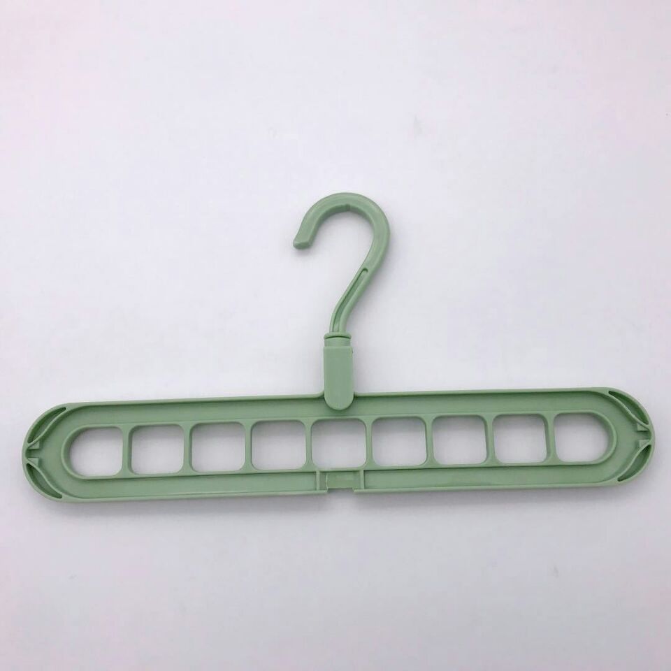 新款九孔滑行衣架抖音同款晾衣架魔术挂神器塑料多功能收纳衣服架