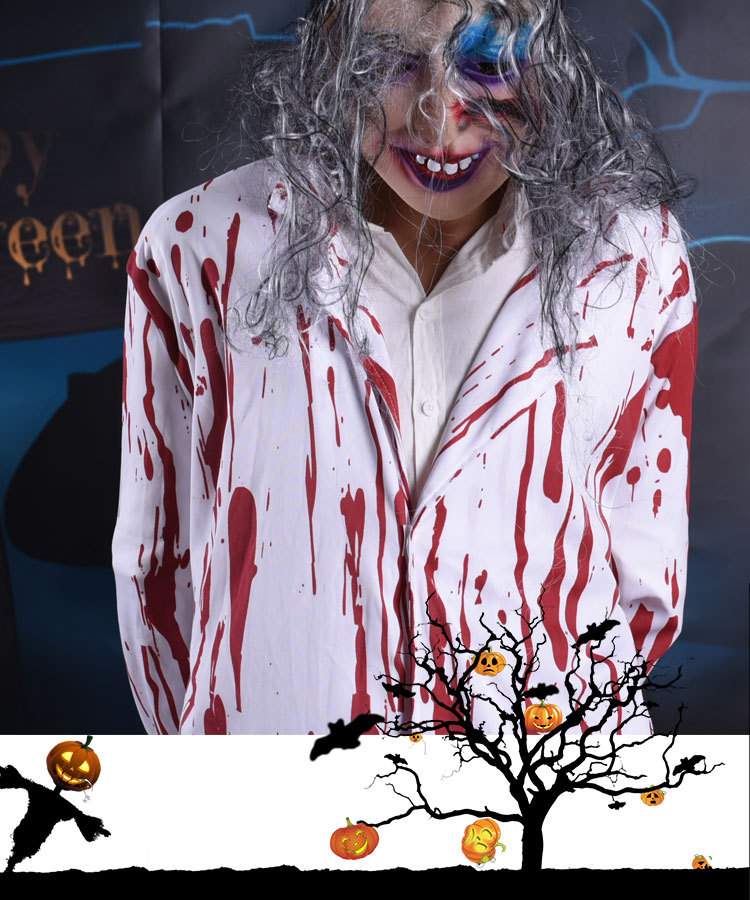 万圣节面具 酒吧ktv创意恐怖吸血鬼刀疤吓人头套鬼节吓人整蛊道具