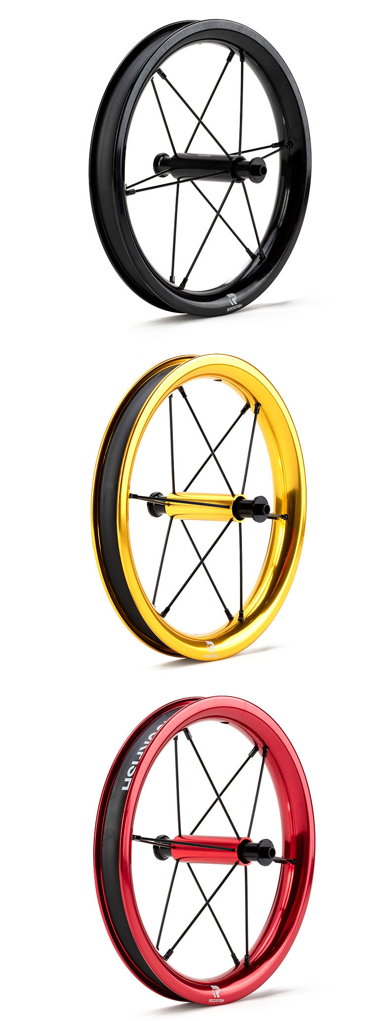 rockfish/洛菲狮k02阳极纯色滑步车 平衡车改装轮组 85 95 90开档