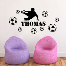 aw9649梦幻足球运动THOMAS 热款英文墙贴纸PVC装饰画一件代发
