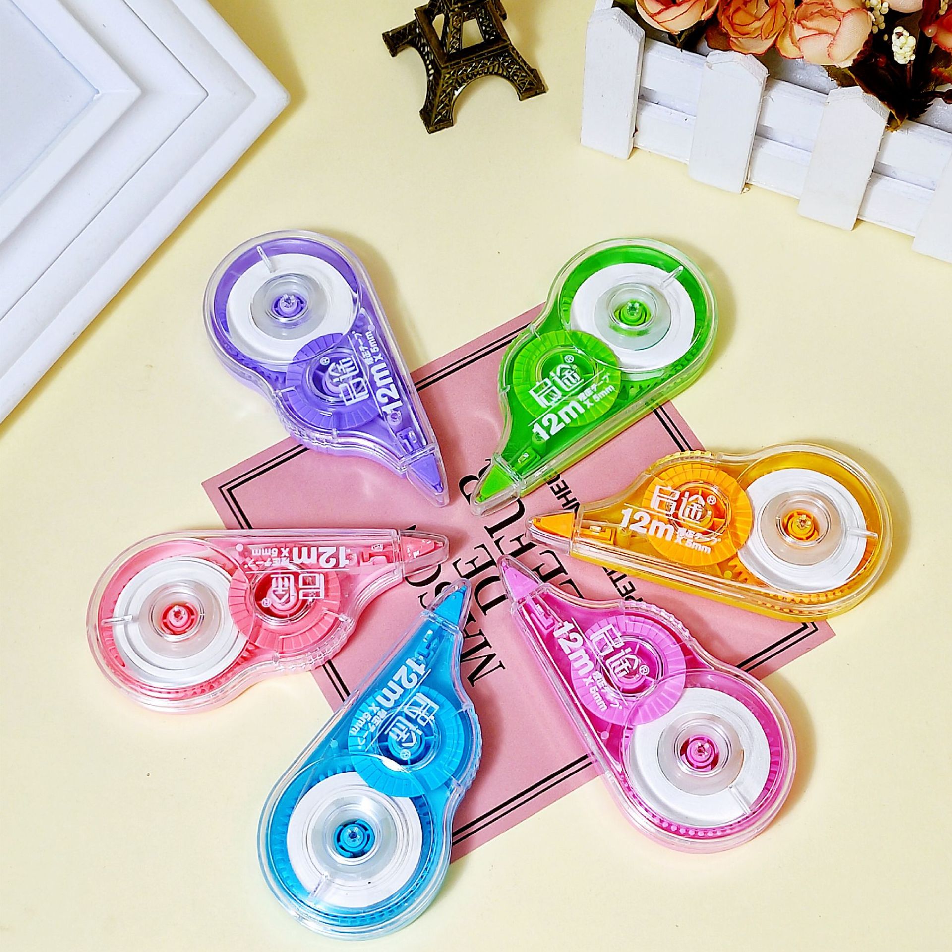 韩国创意文具小学生修正带72米足大容量改错带涂改带学习办公用品