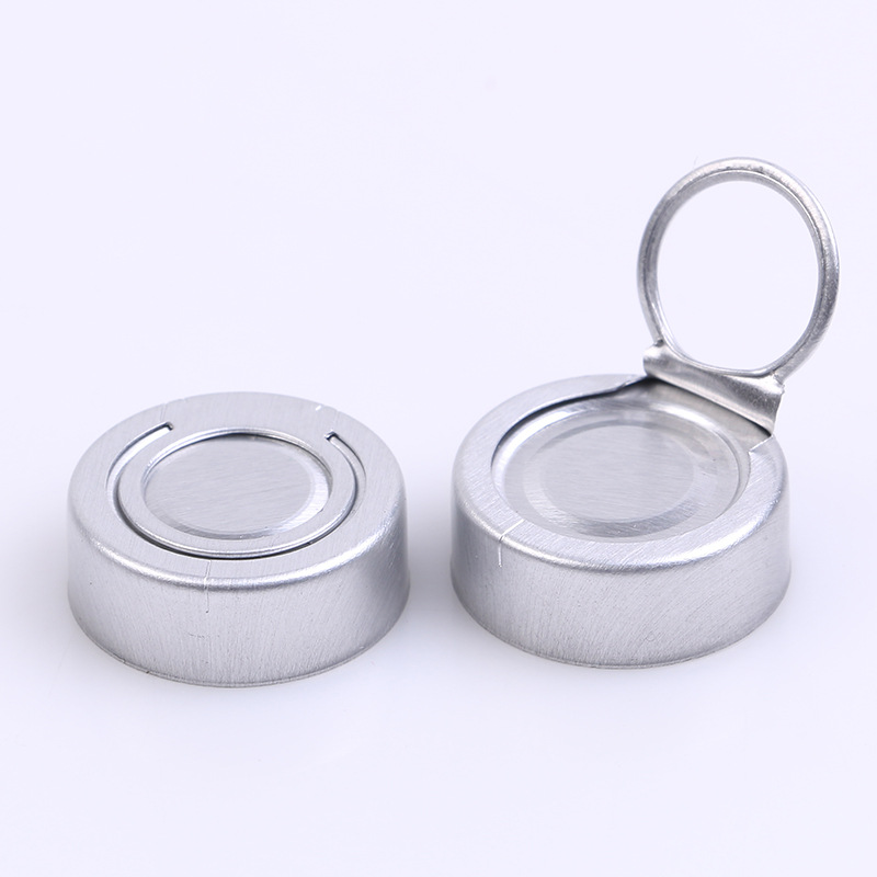 供应20mm拉环式铝盖 支持定制注射剂西林瓶铝盖 医用药用铝盖