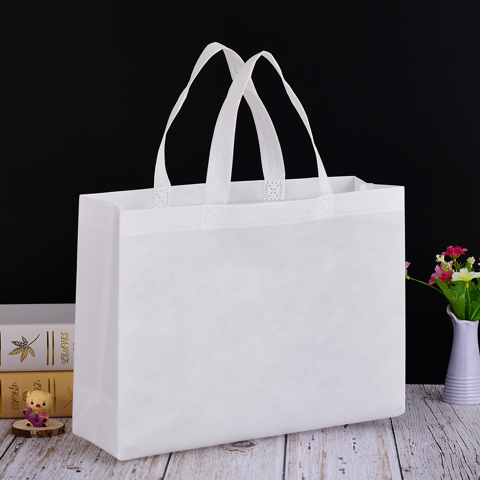 厂家现货批发无纺布手提袋可定制加logo环保服装袋覆膜立体购物袋-阿