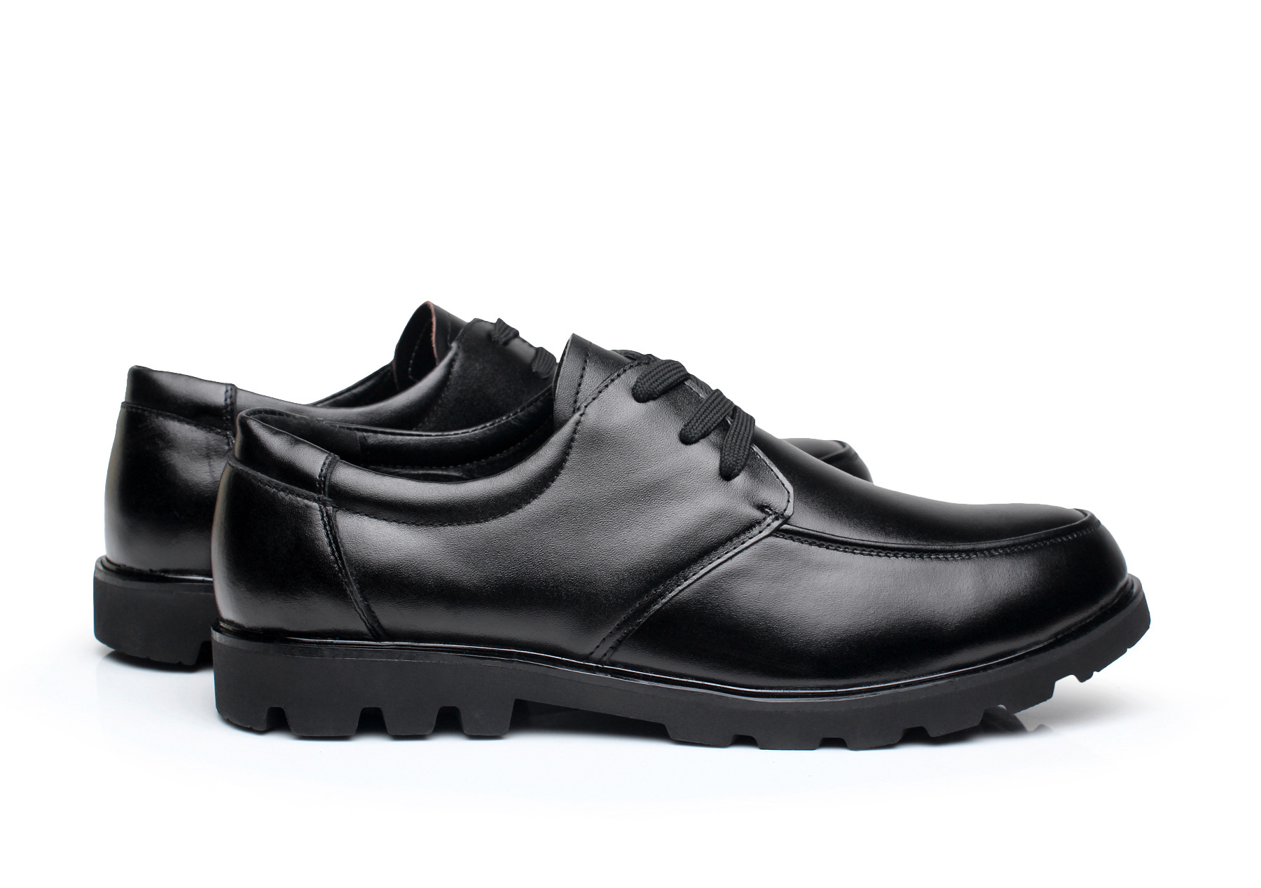 专注工作鞋30年 真皮牛皮商务经理休闲系带酒店行政员工单鞋男