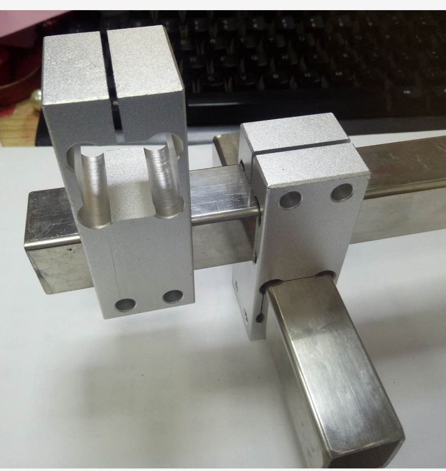 方管支架光电固定架防旋转十字支架防旋转十字连接件防转动十字夹