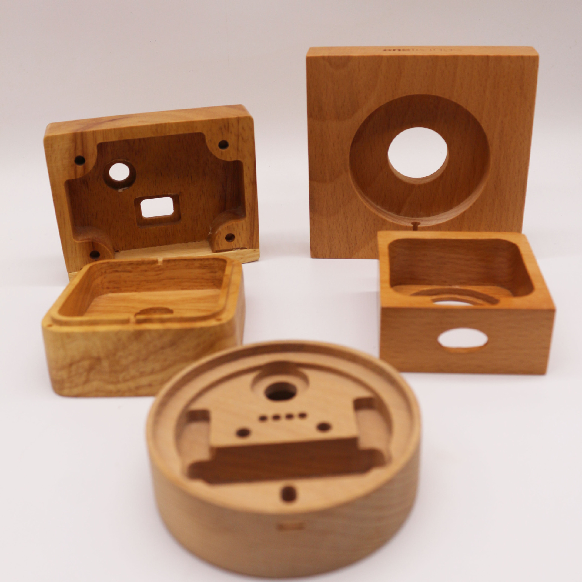 创意底座沙漏diy时钟木制工艺品木质挂钟定制logo木配件木外壳