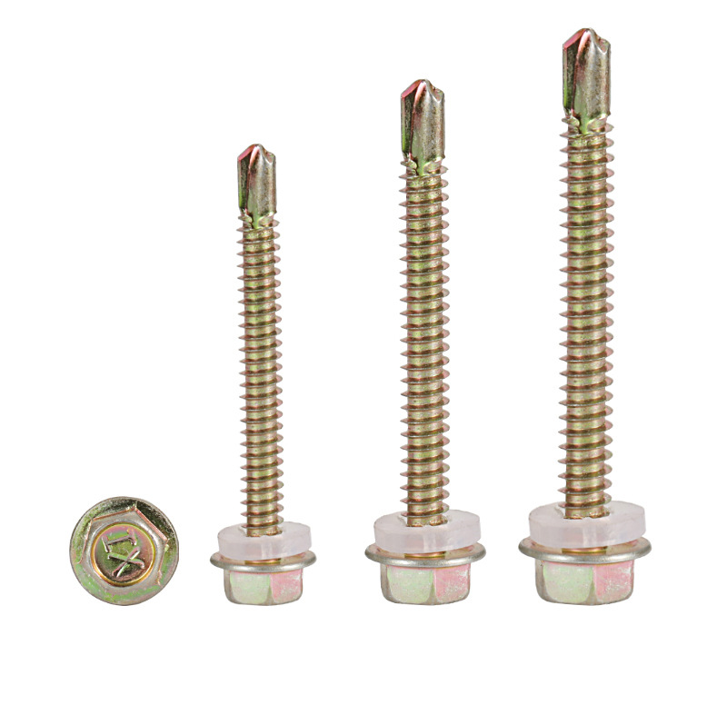 六角头钻尾螺丝 外六角木螺丝钉 外六角木牙自攻螺丝钉 5*25