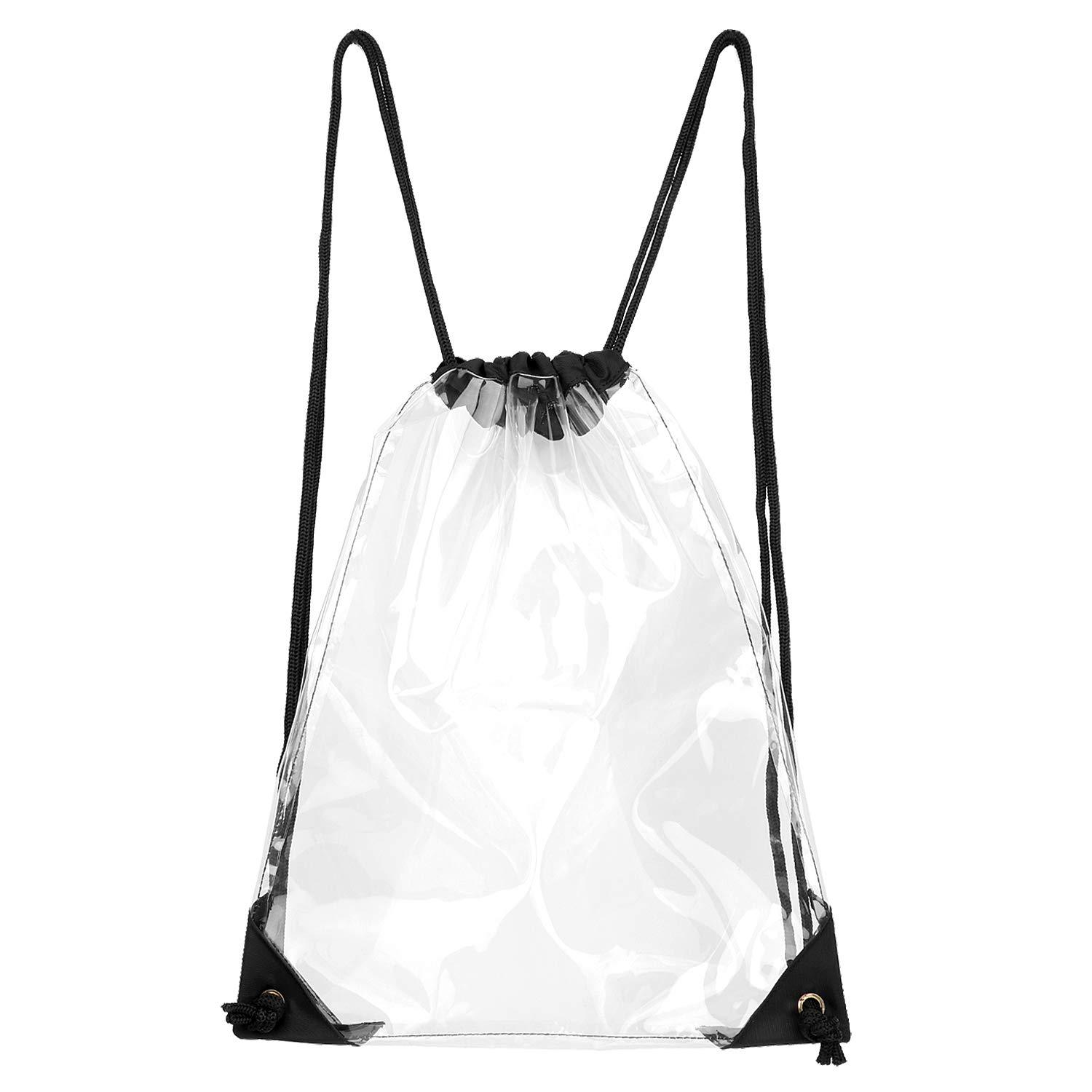 厂家直销防水tpu拉绳束口袋透明抽绳收纳袋 环保薄膜 pvc双肩背包