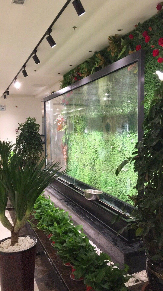 室内外玻璃流水/不锈钢水幕/水幕墙/水景屏风 景观墙流水屏风