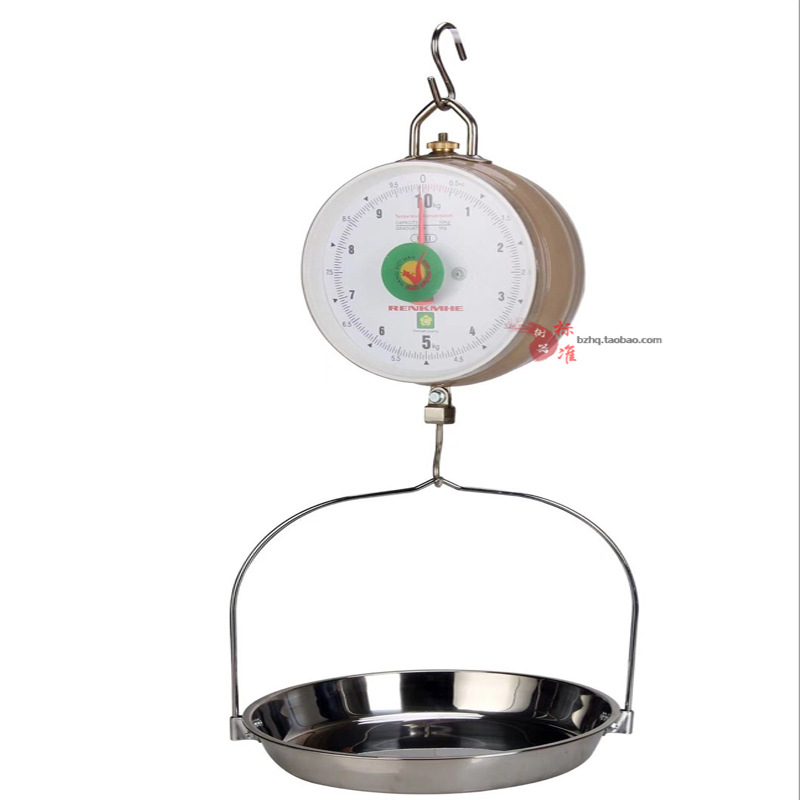 机械海鲜秤商用10公斤水产蔬菜称猪肉电子秤计价盘称吊秤双面挂称