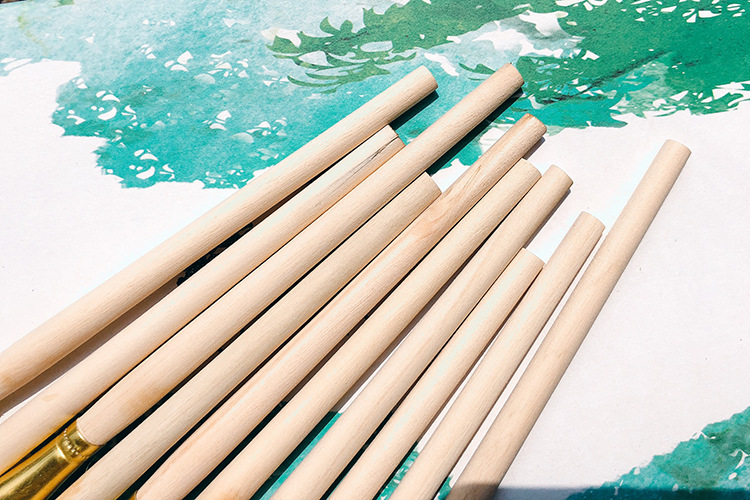 短杆猪鬃毛画笔 单支s笔猪毛笔 不掉毛鞋厂专用笔刷排笔批发定制