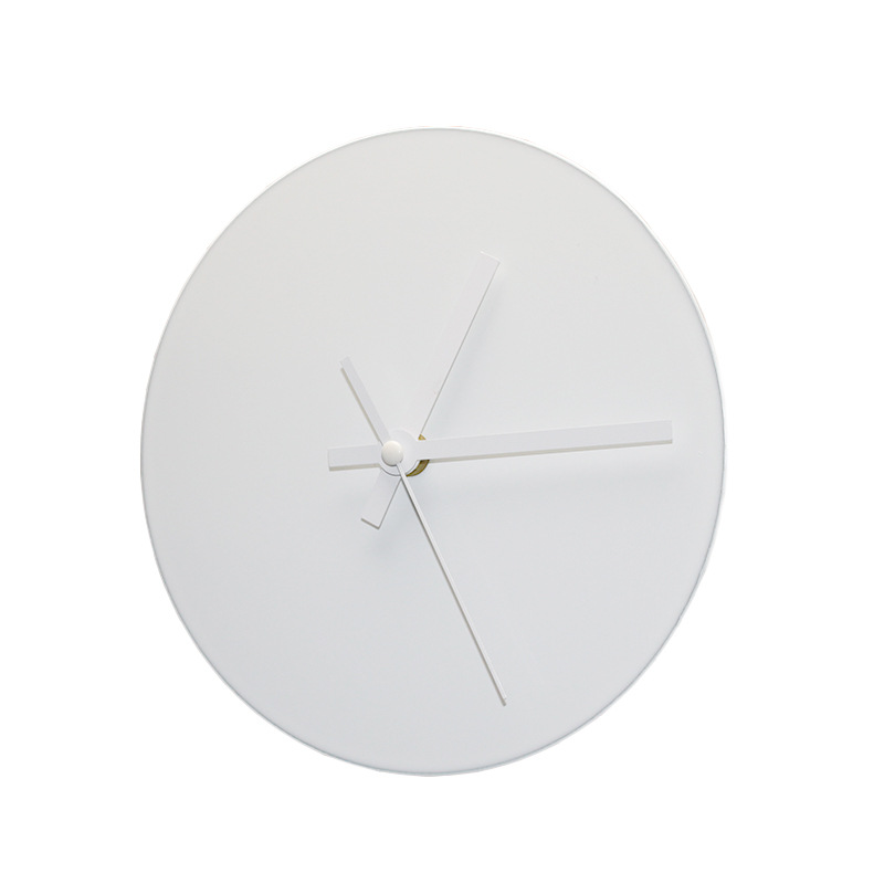 Thermal Transfer round Clock Tempered Glass Clock__Creative Clock_Glass Clock That Can Print Patterns