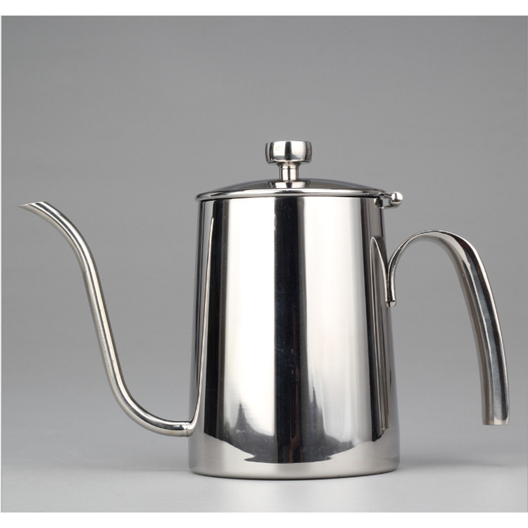 不锈钢手冲壶咖啡壶不锈钢手柄奶壶长嘴细口壶