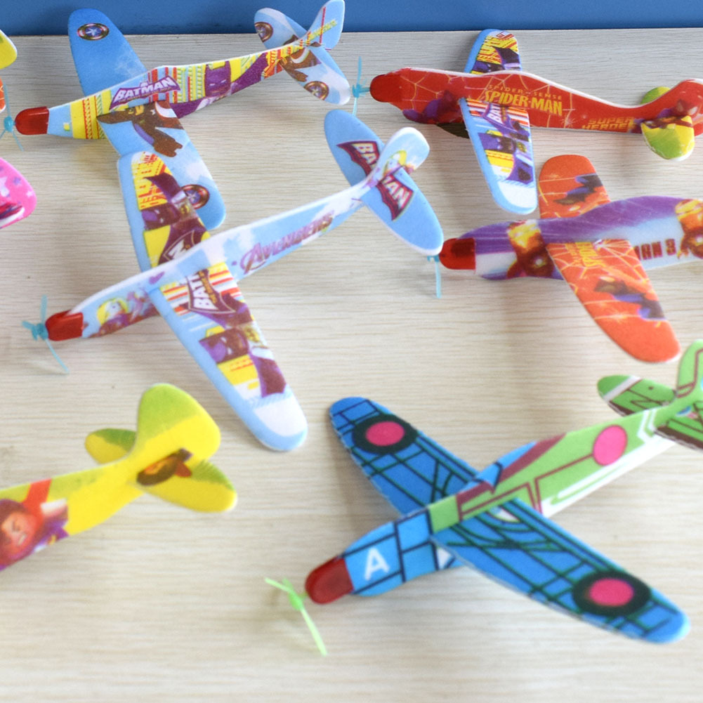 泡沫回旋魔术飞机泡沫飞机模型拼装食品玩具幼儿园玩具赠品礼品