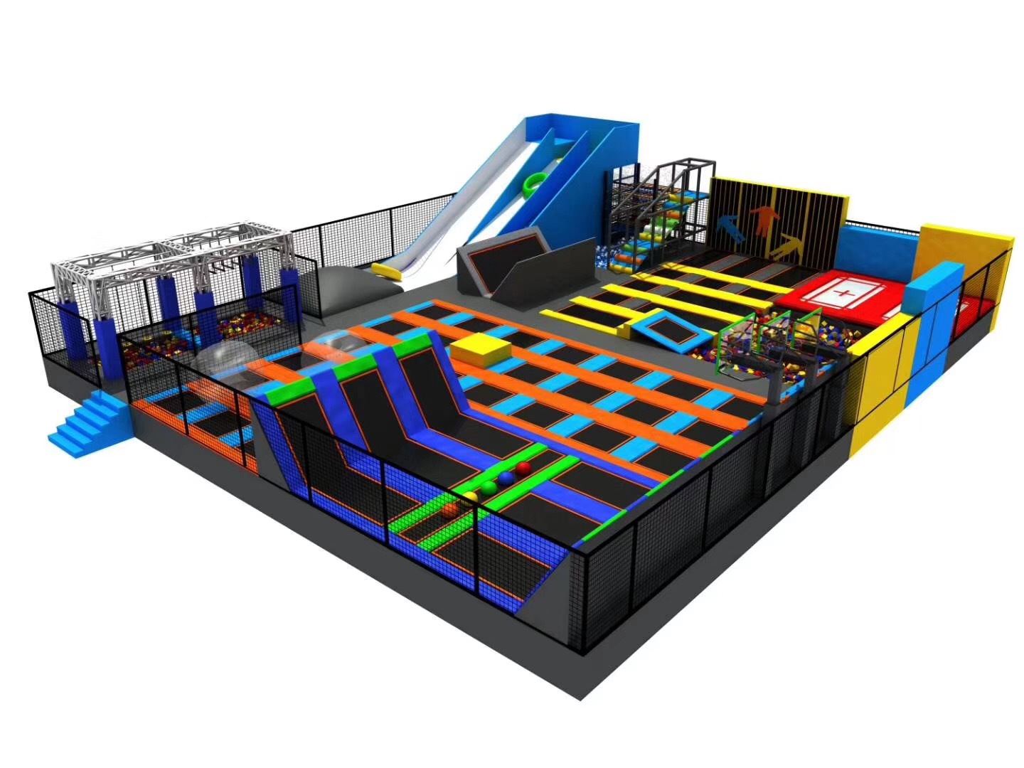 专业定制大型室内超级蹦床 成人健身超级蹦蹦床生产厂家 蹦床公园