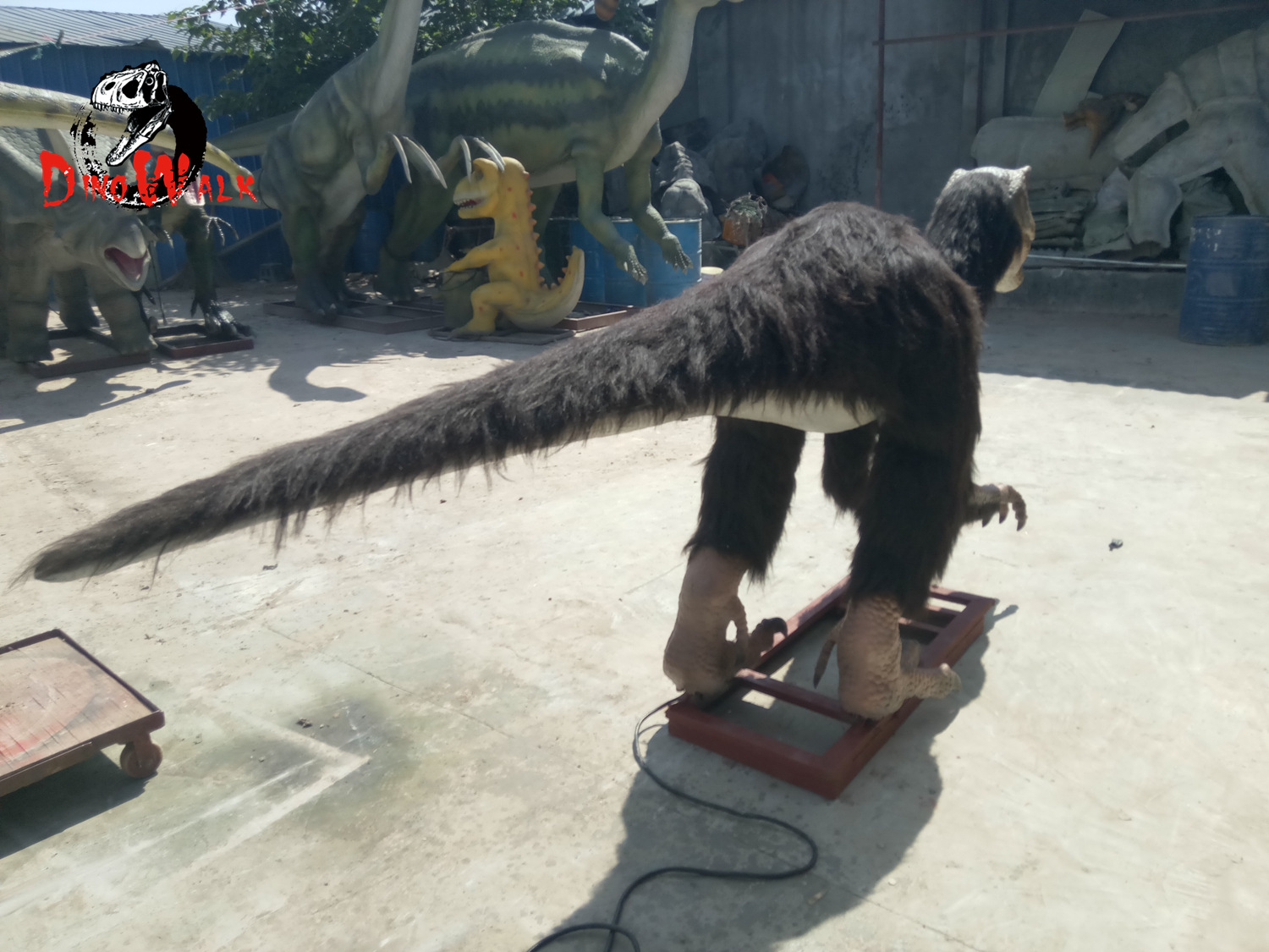 驰龙仿真模型带牦牛毛电动大型恐龙颜色款式大小造型厂家定制