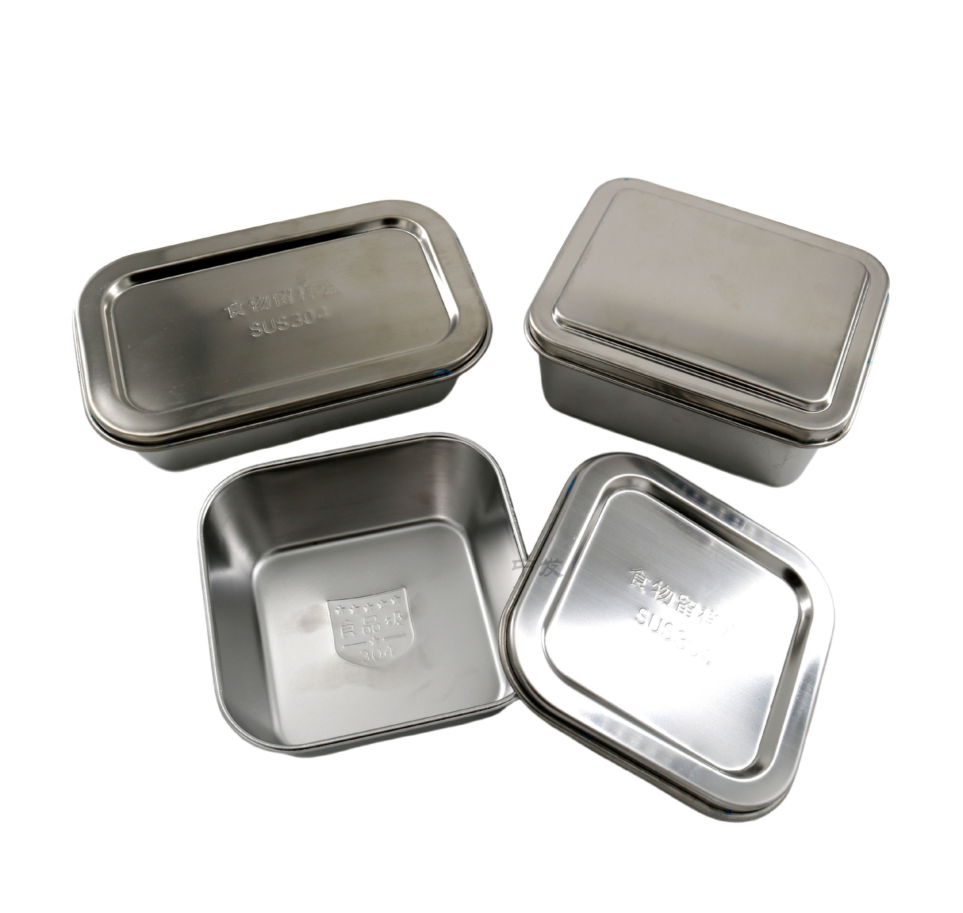 不锈钢食品留样盒 304留置盒食品展示盒收纳盒 学校酒店食堂专用