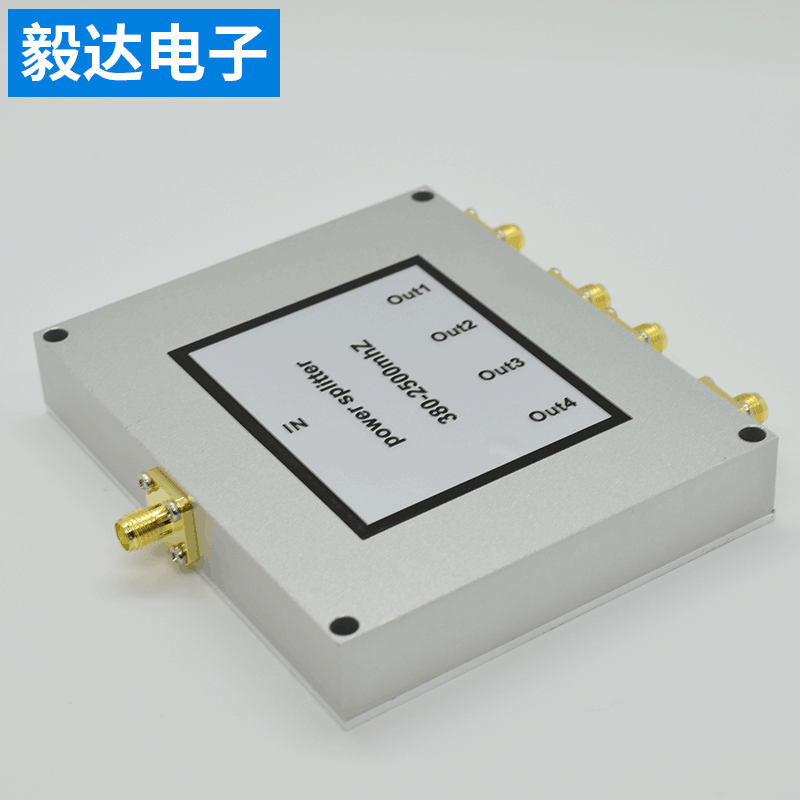 sma功分器功率分配器一分四wifi380-2500m双频低衰减一分四功分器