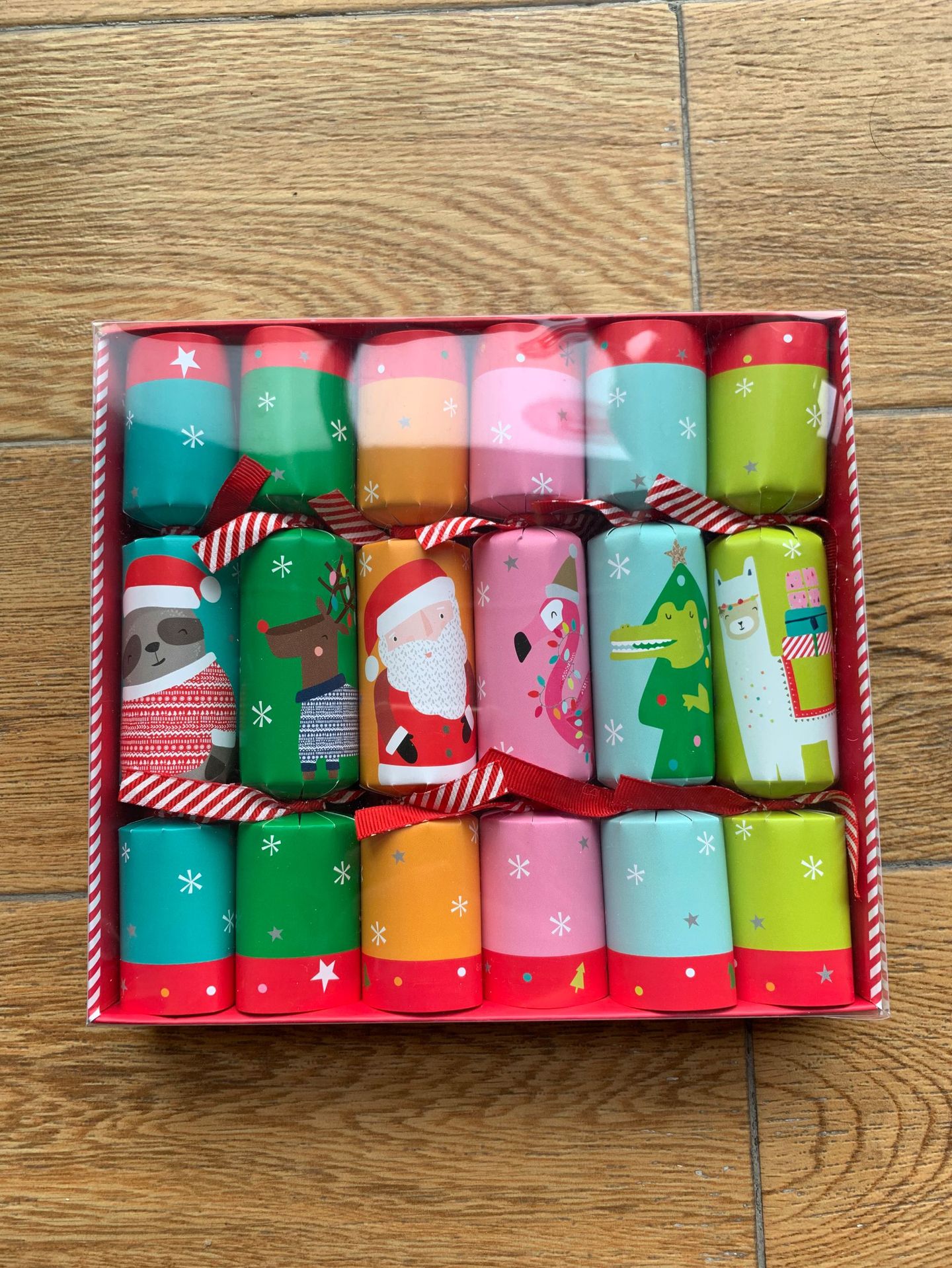 6种图案8英寸铜版纸圣诞糖果拉炮6个装一天地盖包装盒 定制